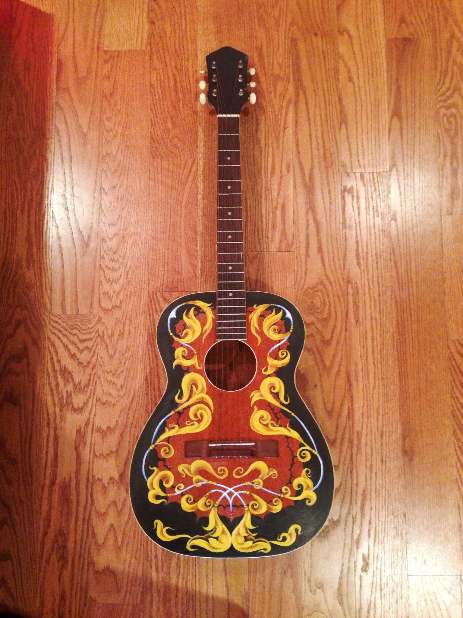 Charity Auction Handpainted Guitar