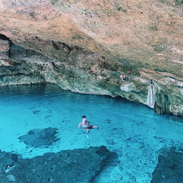 Hard to leave such a beautiful place. 
#tulum #mexico #cenote #DosOjosCenote #happyplace