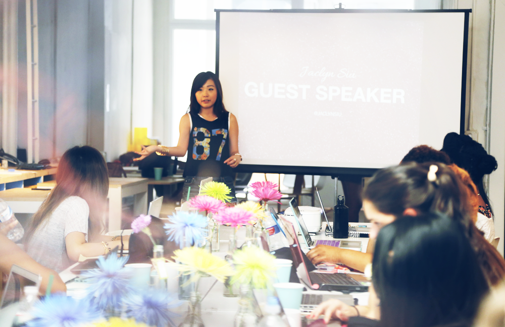 Jaclyn Siu sharing her experiences in PR and Social Media management!