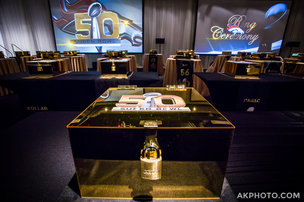 Lock-box containing Super Bowl 50 Championship ring.
