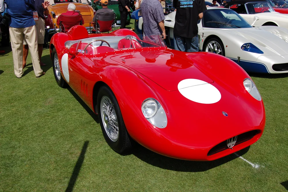 1957 Maserati 200 SI racer. Not be to confused with a particular Nissan.