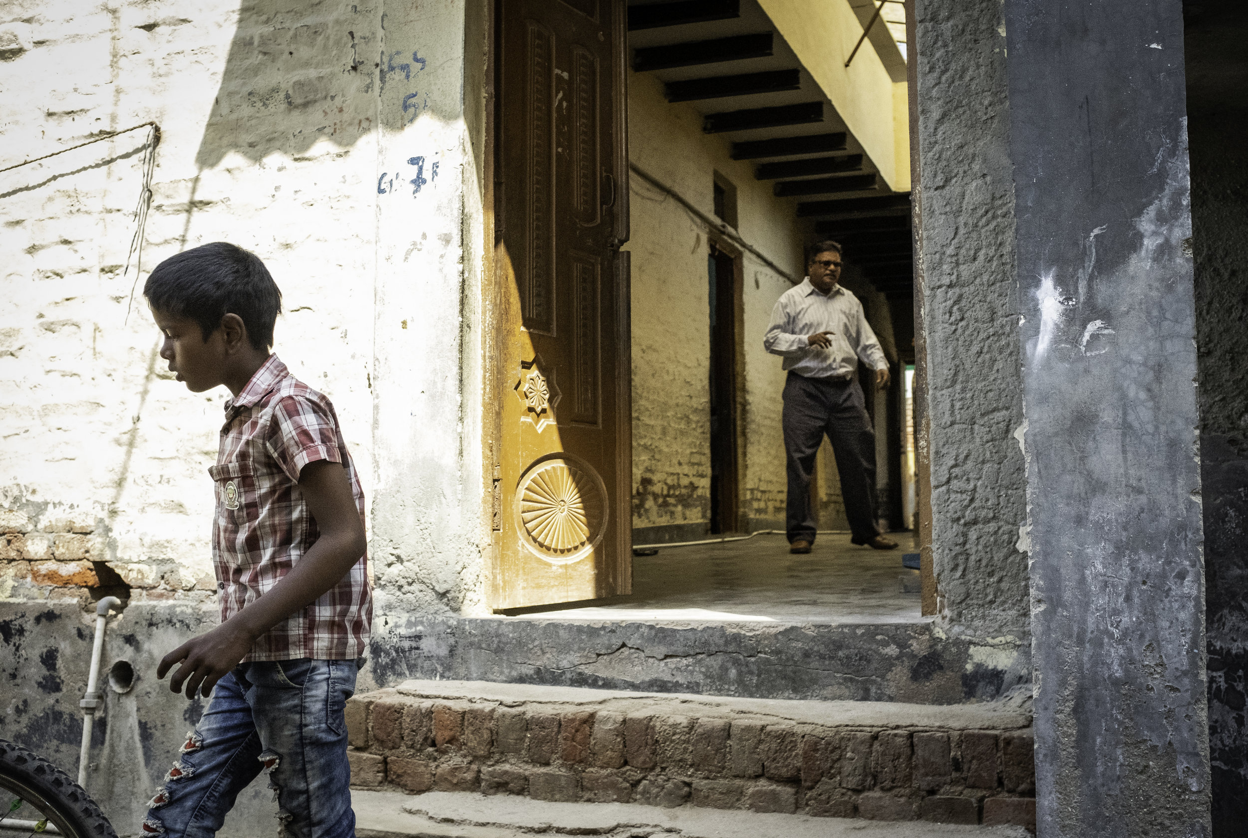   A child exits a former Compassion International school site in New Delhi, India. In 2017, Indian Prime Minister Narendra Modi’s Bharatiya Janata Party declared that Christian Non-Governmental Organizations operating within India could no longer rec