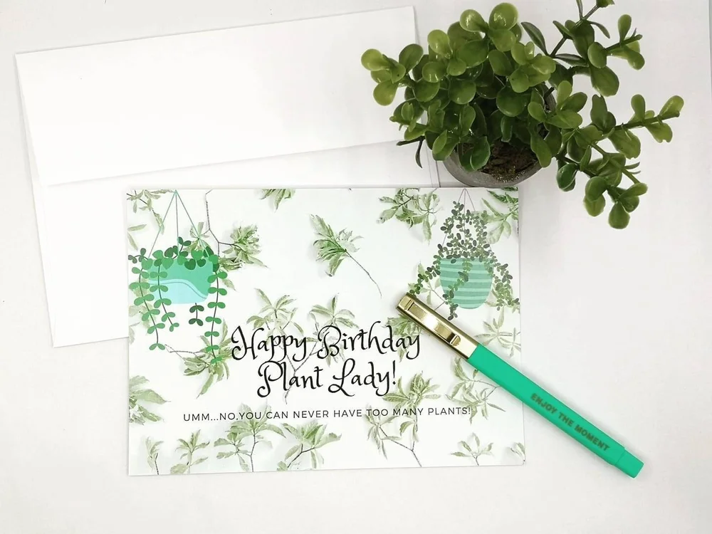 Plant Lady Birthday Card, Quirky Birthday Card, Plant Lover, Funny Birthday  Card, Cards for Her, Gardener Birthday Card, Jungalow Birthday  Bella  Fiore Custom Floral Design