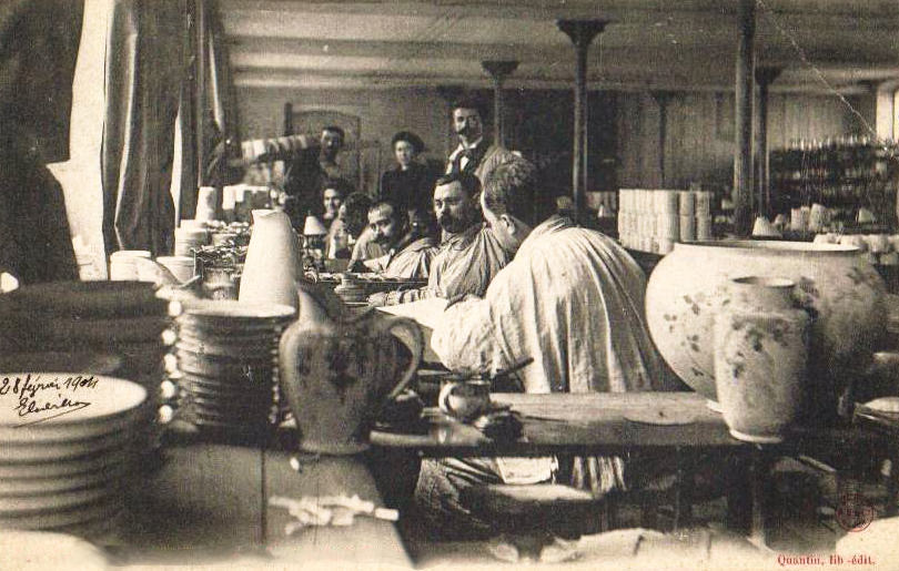  Faiencerie Luneville - Atelier de peinture - 1904 