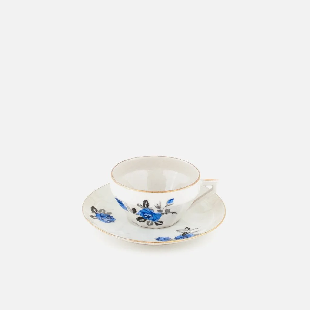 Tasse thé - AD bleu x4