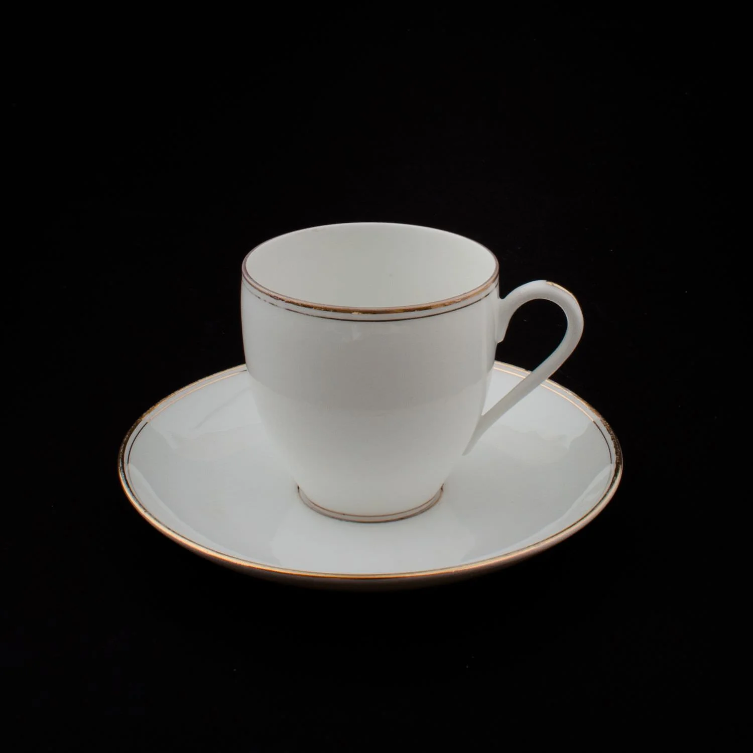 6 tasses café - Liseret or