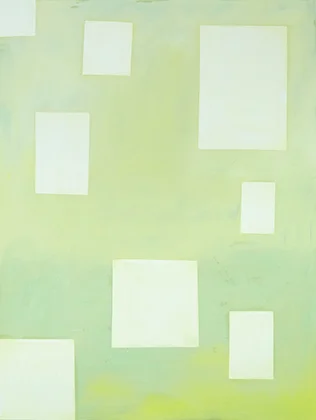 The bricks that built the houses 2016 Oil on linen 200 x 152 cm