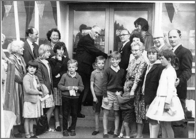 The new Pavilion was opened by Col. Alexander Woods, Hon. Treasurer National Playing Fields Association 12th June 1965