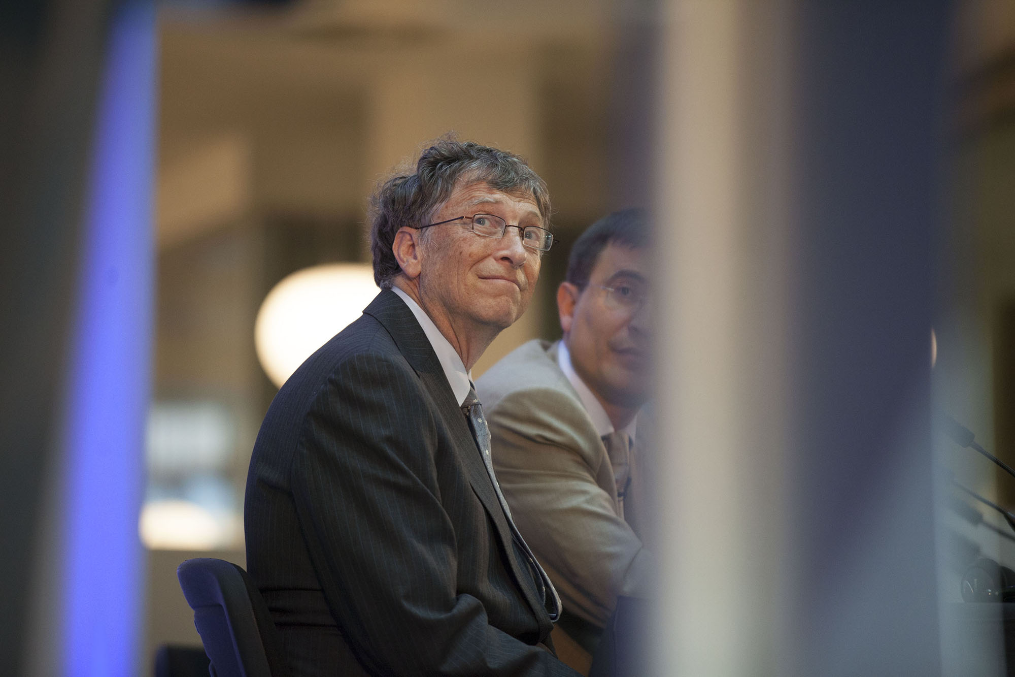  Bill Gates at a conference at Unilever in London during a summit on World nutrition.  For the Bill &amp; Melinda Gates Foundation.  