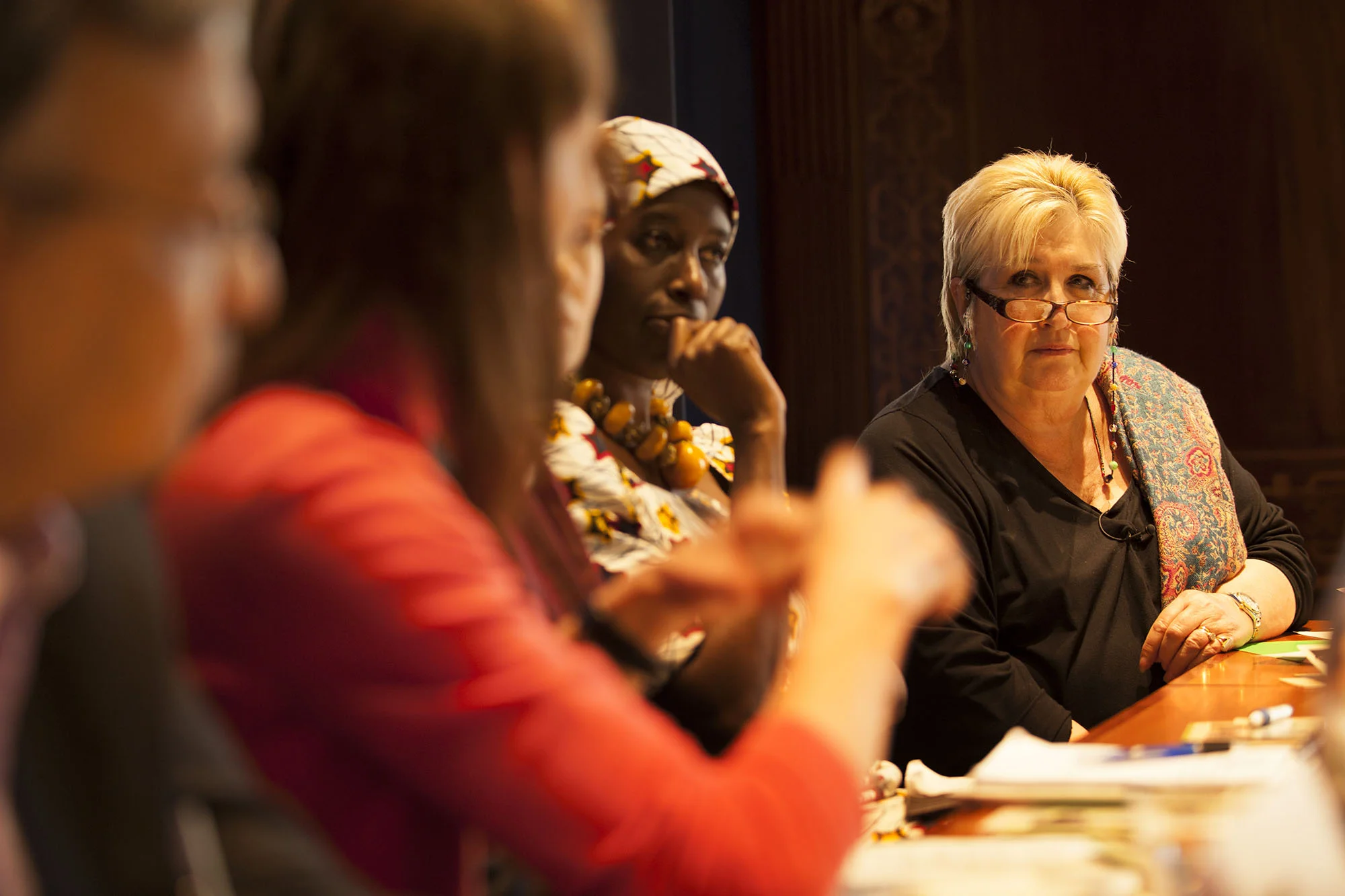Discussion panel chaired by Dame Jenni Murray at Ashden 2014 International Conference - Fully Charged: Sustainable Energy for Women and Girls. Royal Society, London. For Ashden.