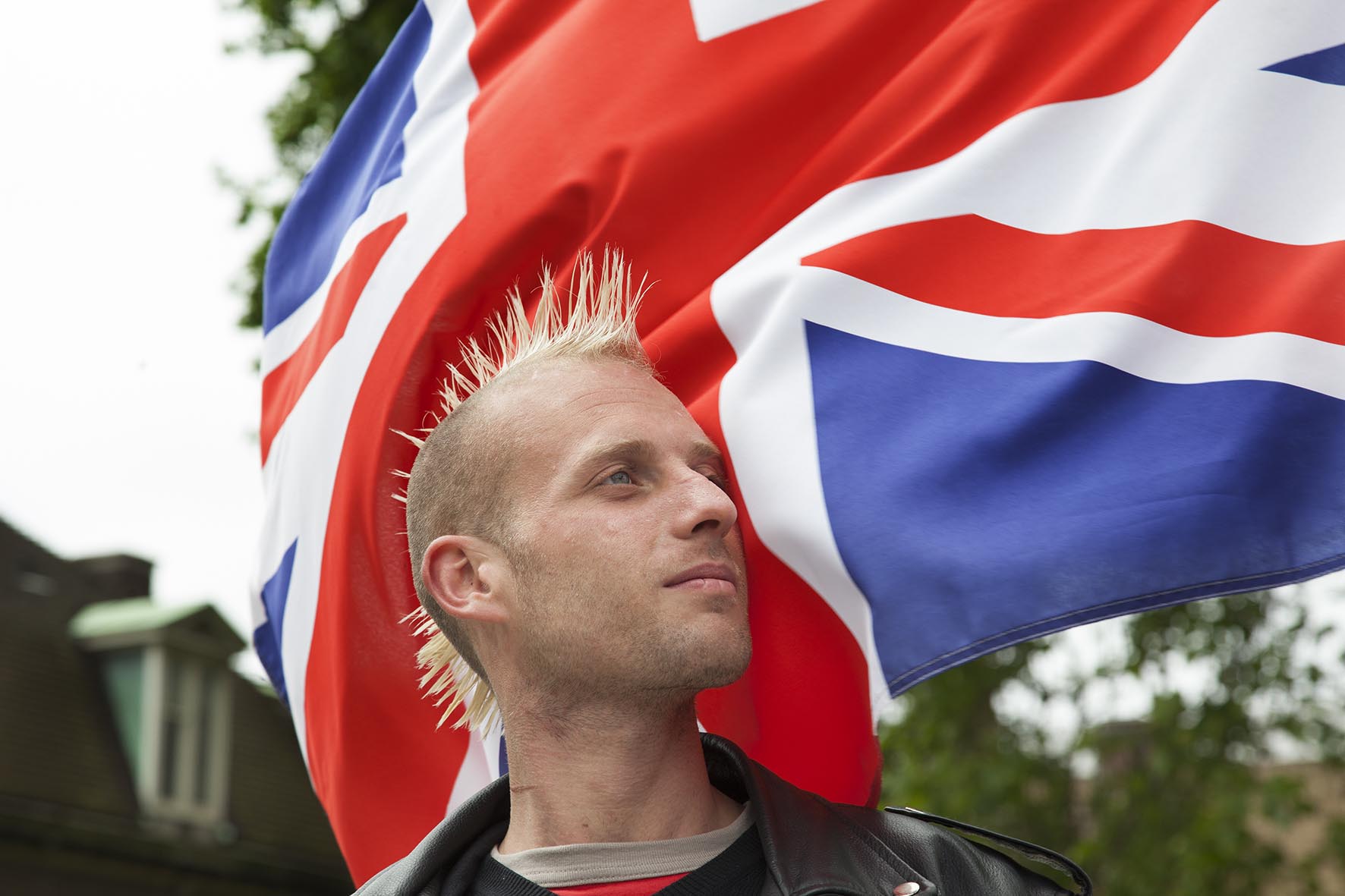  Members of the British National Party BNP gather to protest against hate preachers in Westminster, London. 