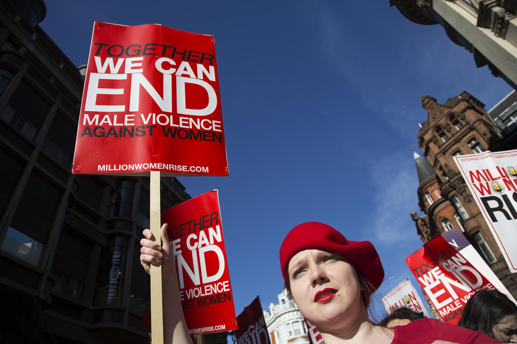  Million Women Rise march against violence towards women in London. 
