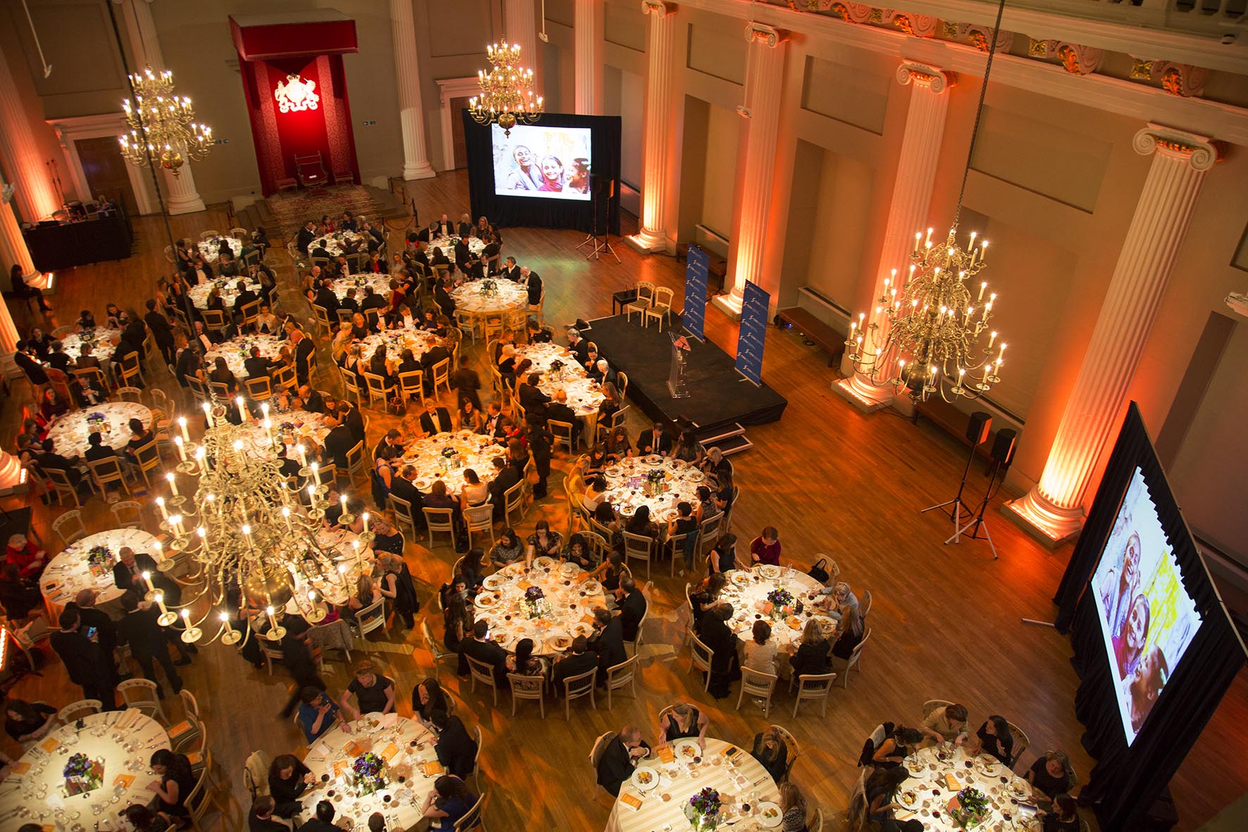  Champions for Change Awards Dinner at Banqueting House.  For the International Centre for Research on Women.  