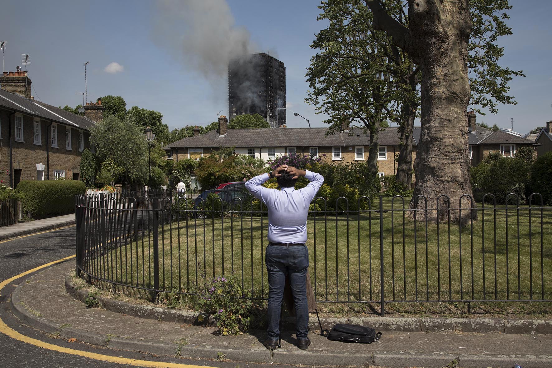 Grenfell Tower fire, West London 14th June 2017.
