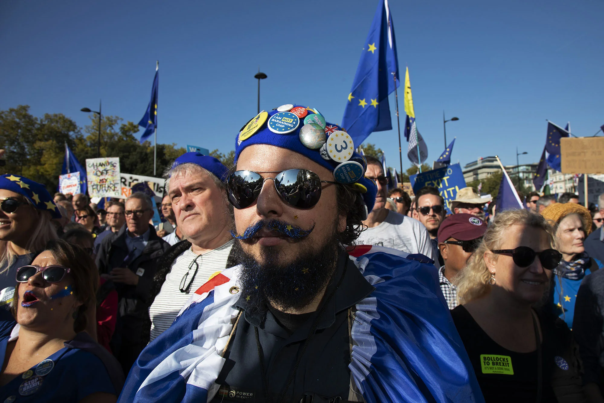 The People’s Vote March For The Future on 20th October 2018. An estimated 500,000 people marched to demand their democratic voice to be heard in a landmark demonstration billed as the most important protest of a generation.