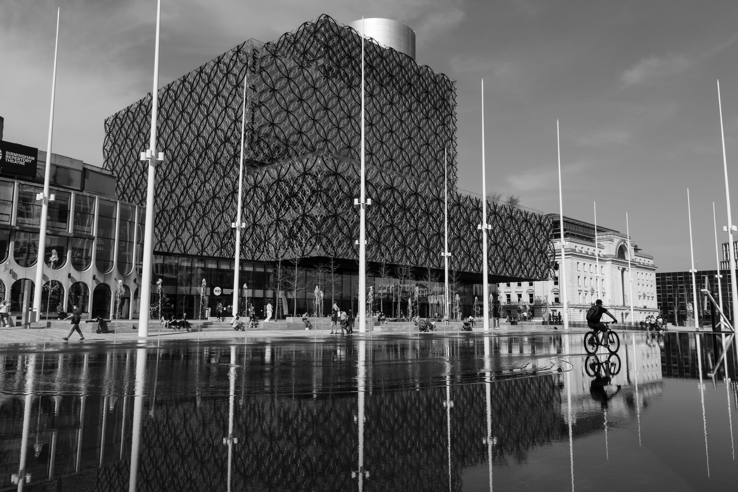  People begin to return slowly to Centenary Square as the lockdown easing continues. March 2021. Westside. 