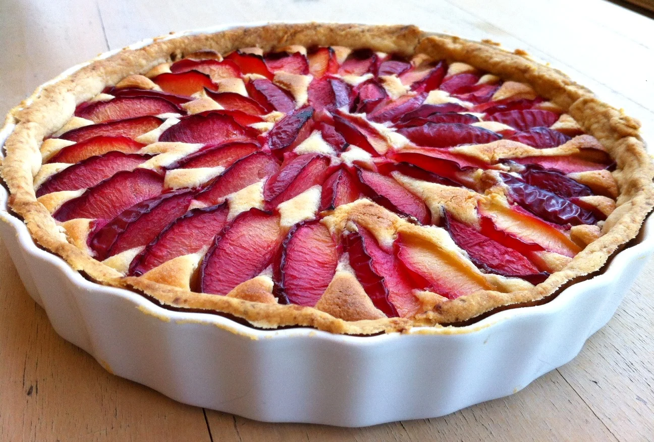 Plum and Almond Cream Tart