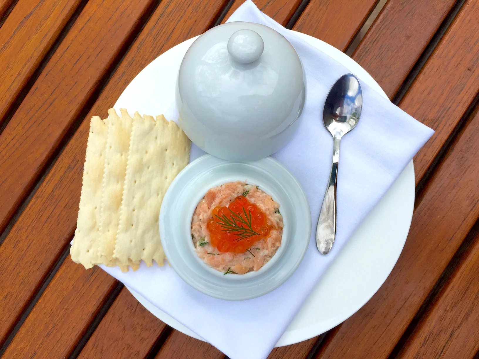 Smoked Salmon with Roe