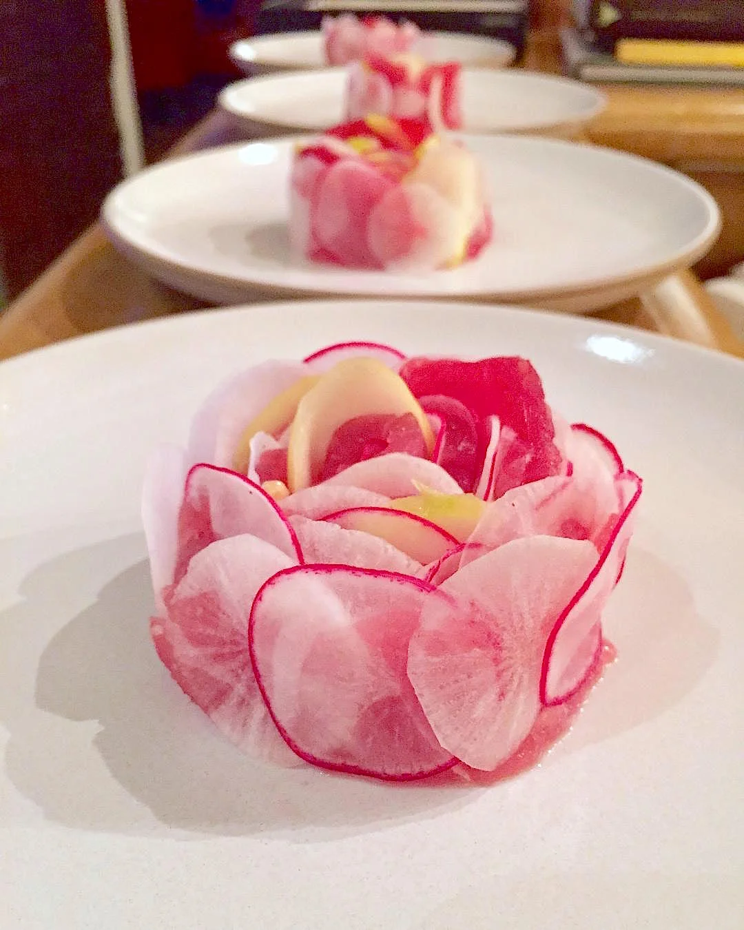 Tuna, Guava, Vanila, and Radish 