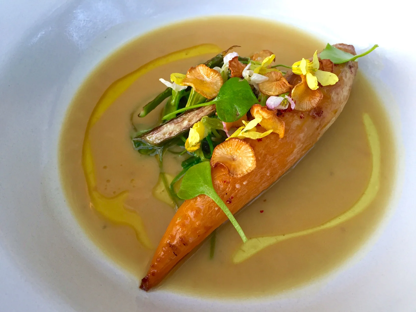 Rutabaga, Foie sauce, Lambs Lettuce
