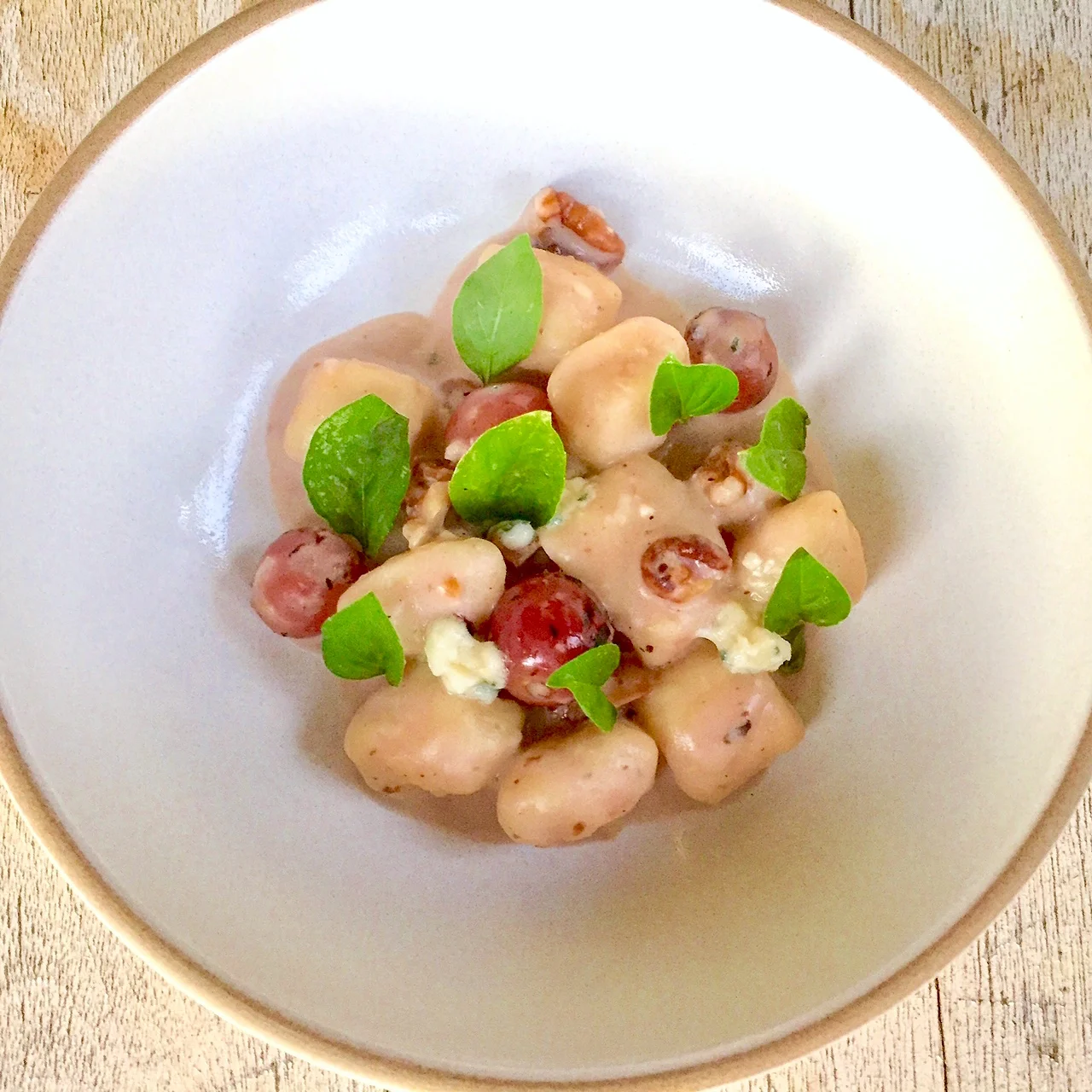 Gnocchi blue cheese grapes.JPG