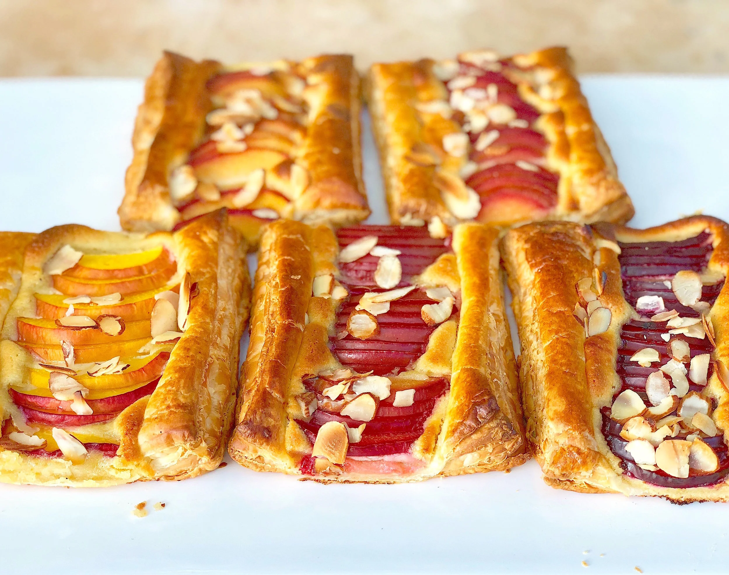 Stone Fruit and Almond Tart