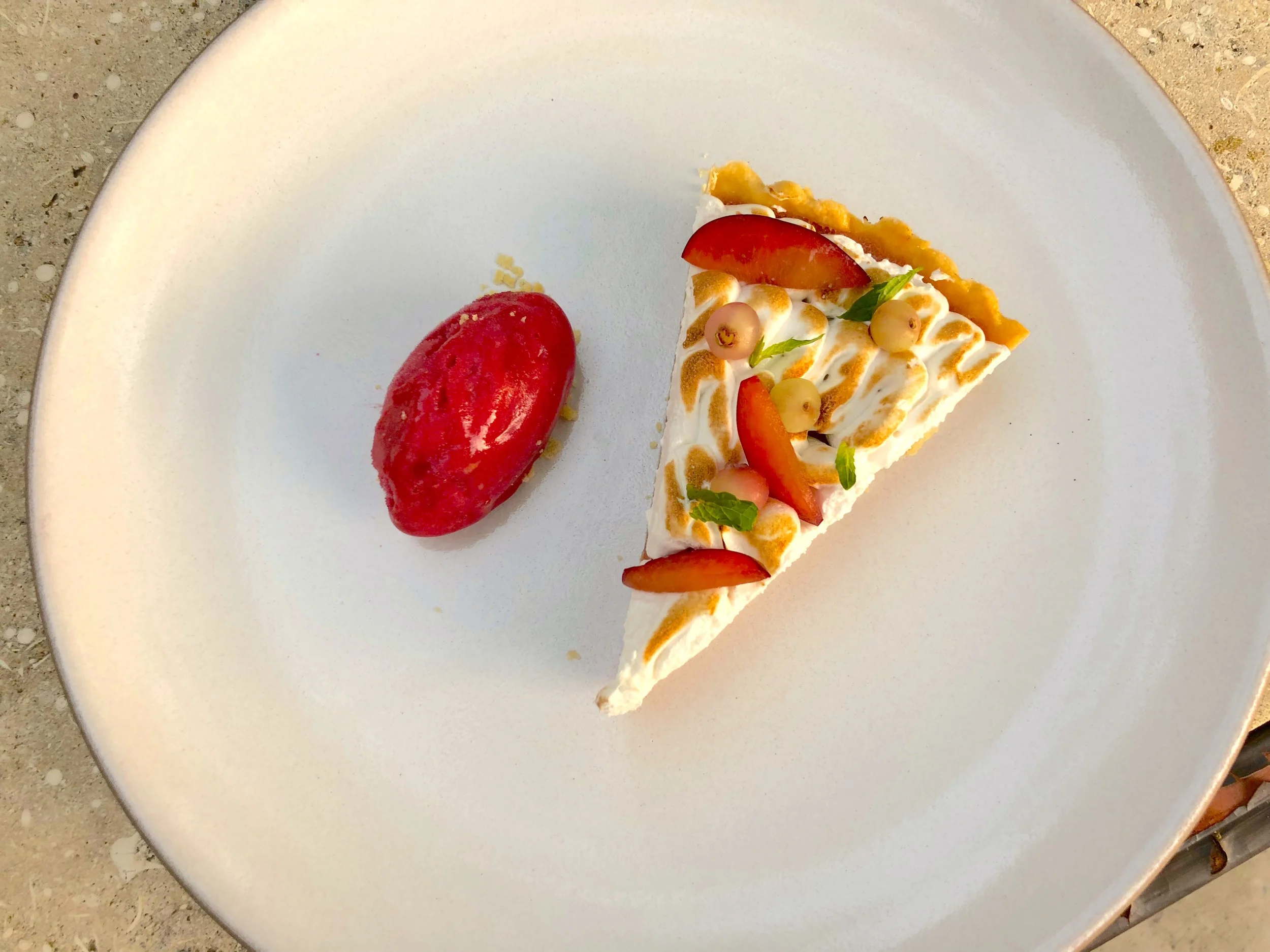 Plum Meringue Tart