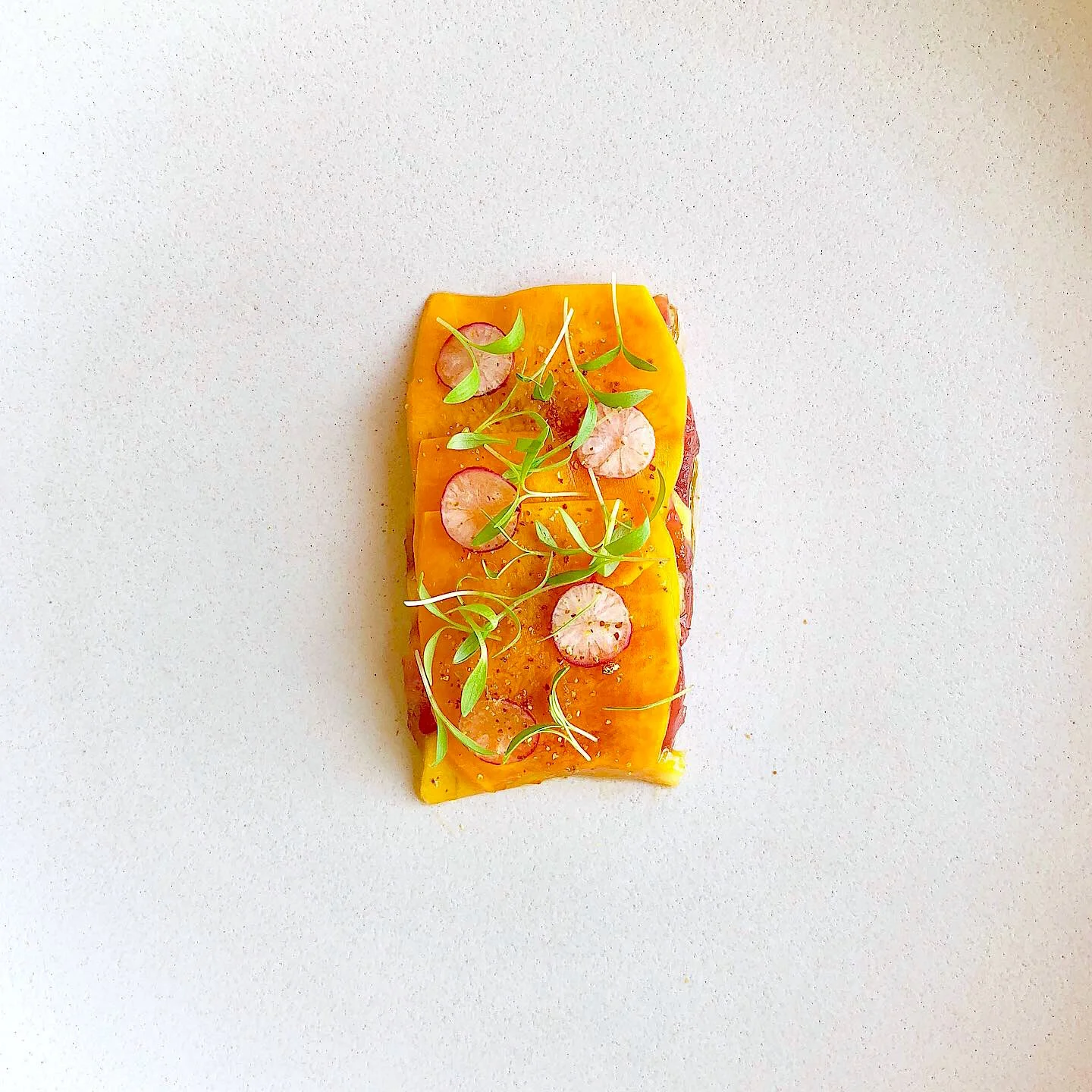 Tuna, Honeynut Squash, and Nectarine