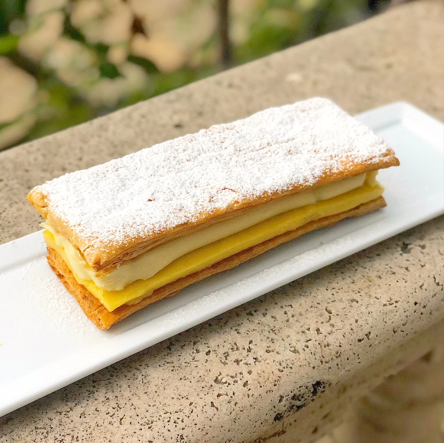 Lime Curd and White Chocolate Napoleon