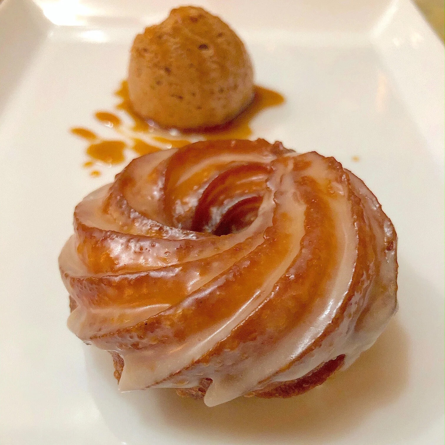 Coffee and Donuts (Parsnip Cruller with Coffee Mousse) 