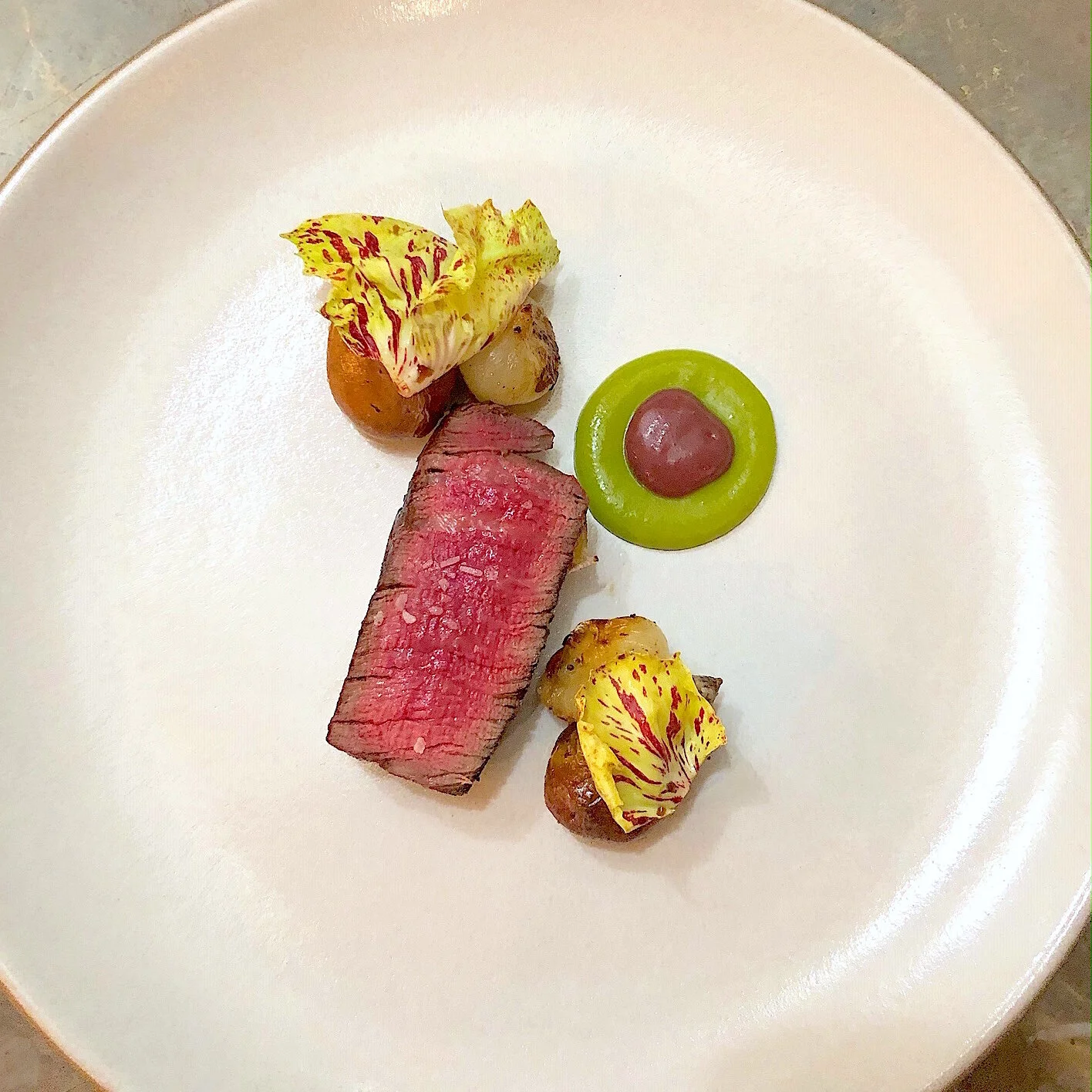 Beef Tenderloin with Olive, Potato and Onion