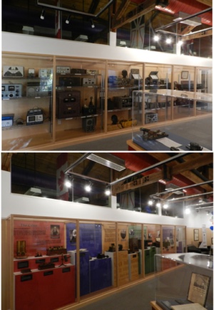 The before and after of a display created by Carla at Admiralty House.