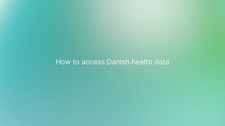 Client: The Danish Health Data Authority and Ministry of Foreign Affairs of Denmark

We are happy to share a few snippets of our latest work for Danish Health Data Authority.  This short explainer video will help researchers understand how to gain ac