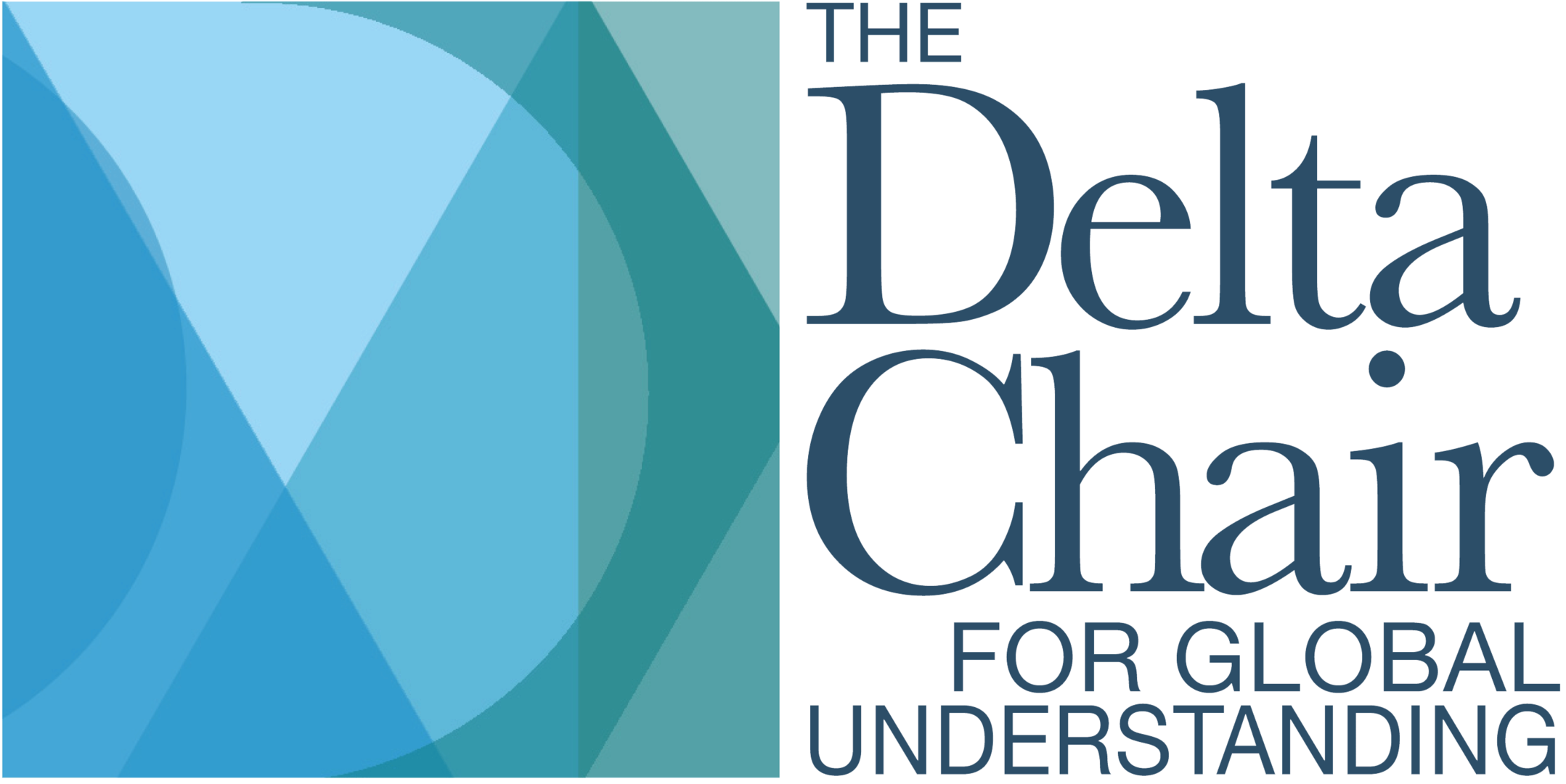 We designed the Delta Chair logo to reflect the international aspect of the prize, using shapes derived from the type and colors playing off of Delta's logo and maps of the world. 