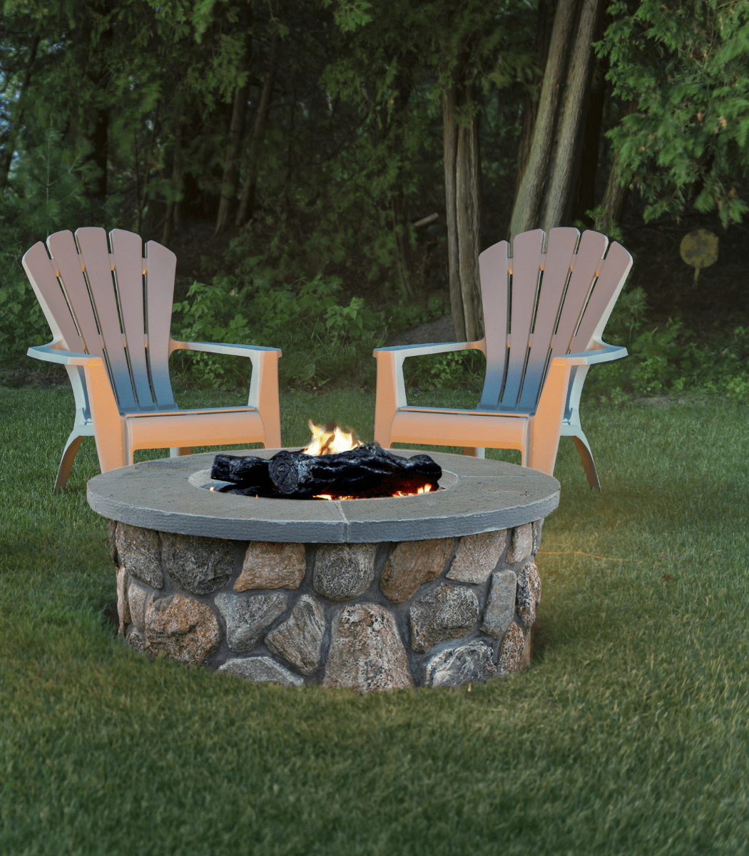 Outdoor Stone Firepit | Connecticut Masonry | Haynes