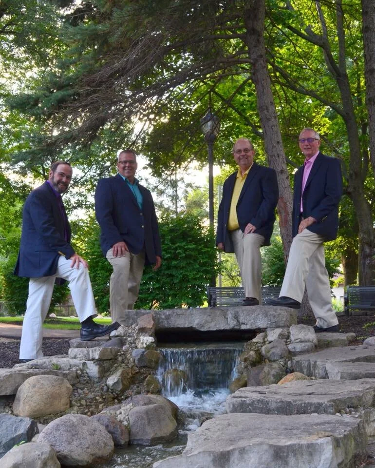 The Four for One Quartet ~441 ~ Four men singing for One Savior- Jesus Christ! Bass-Duane Thomas; Baritone-Garry Peterson; Lead-Dan McRill; Tenor-Garry Parsel Four for One performs Southern Gospel and Patriotic music, as well as Hymn Arrangements and some Contemporary Christian selections. They have traveled throughout Ohio and into Indiana and Pennsylvania.