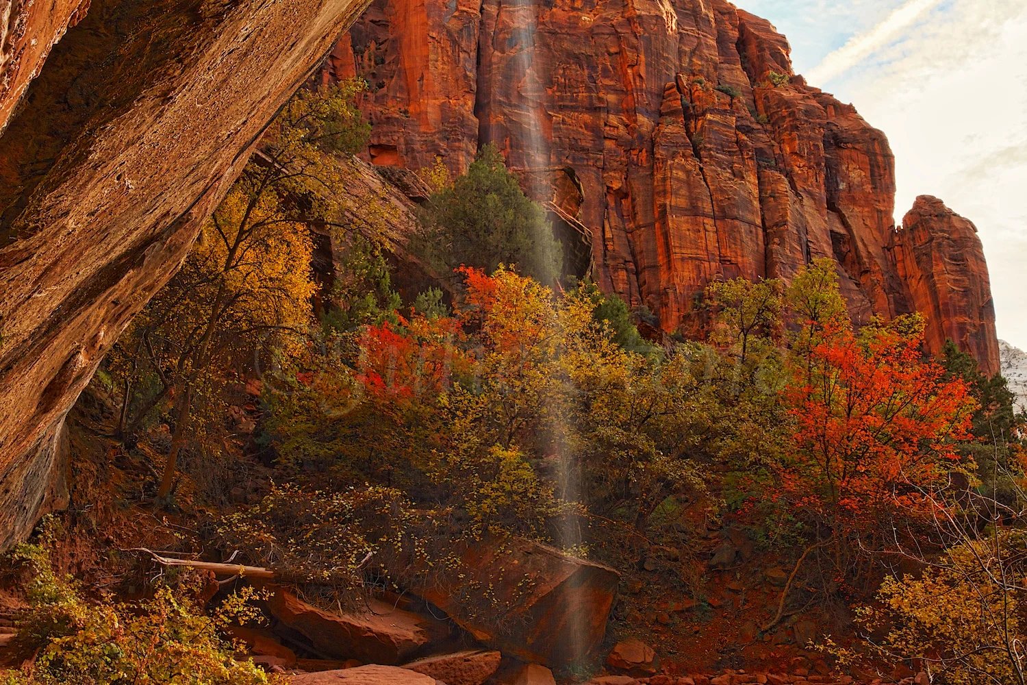 Waterfall at Lower Emerald Pools Fall 2014
