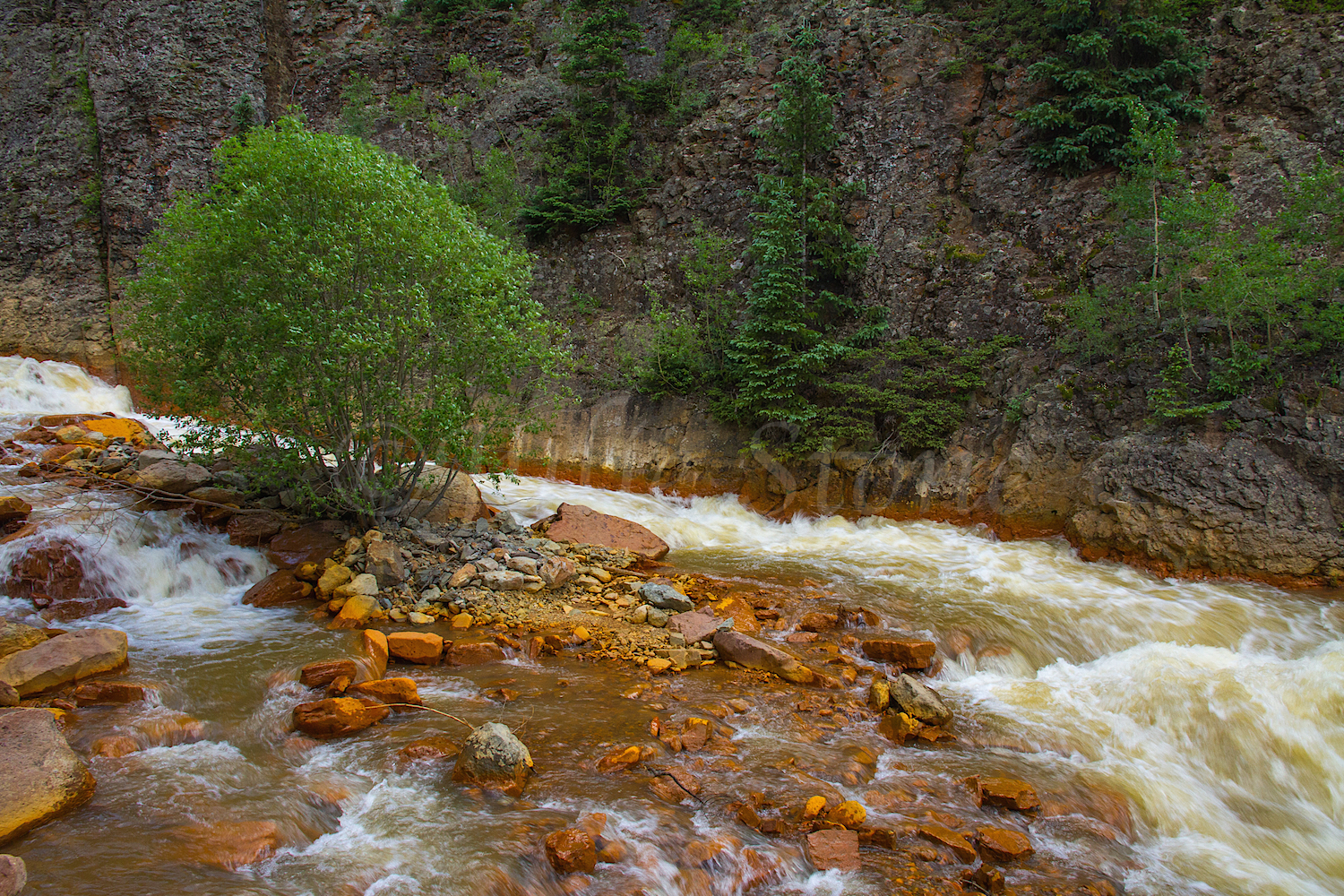 Uncompahgre River Gorge Falls, Image 9885