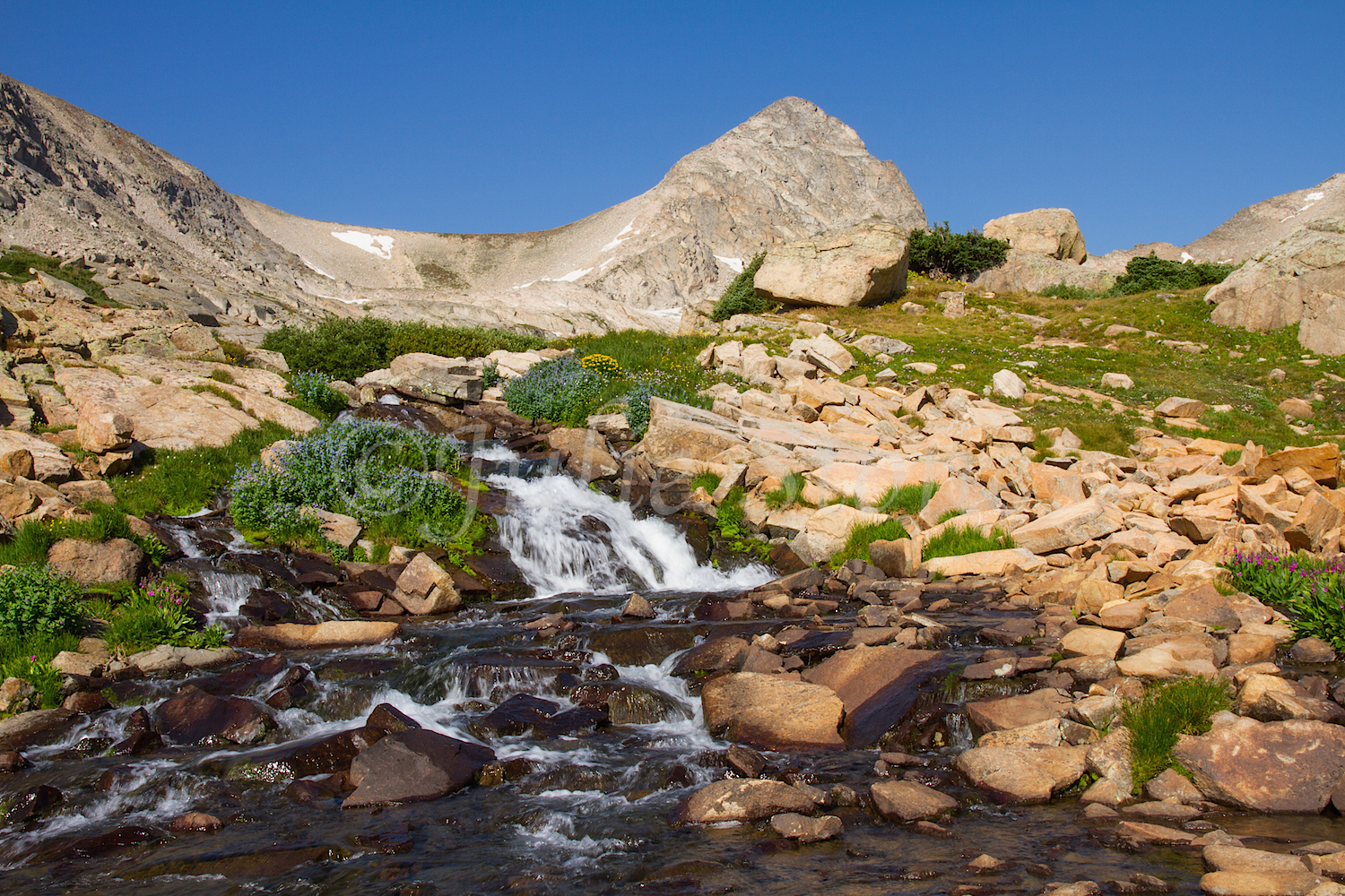 Blue Lake Hike Waterfall, Image #3508