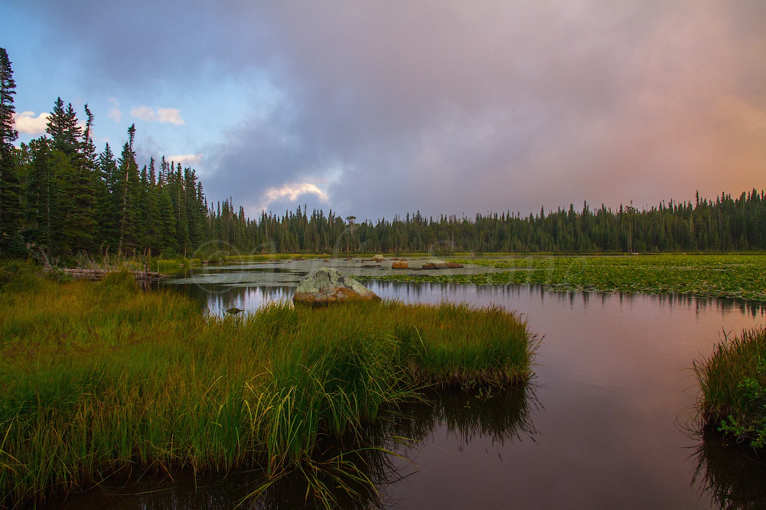 Redrock Lake Sunset, Image #4147