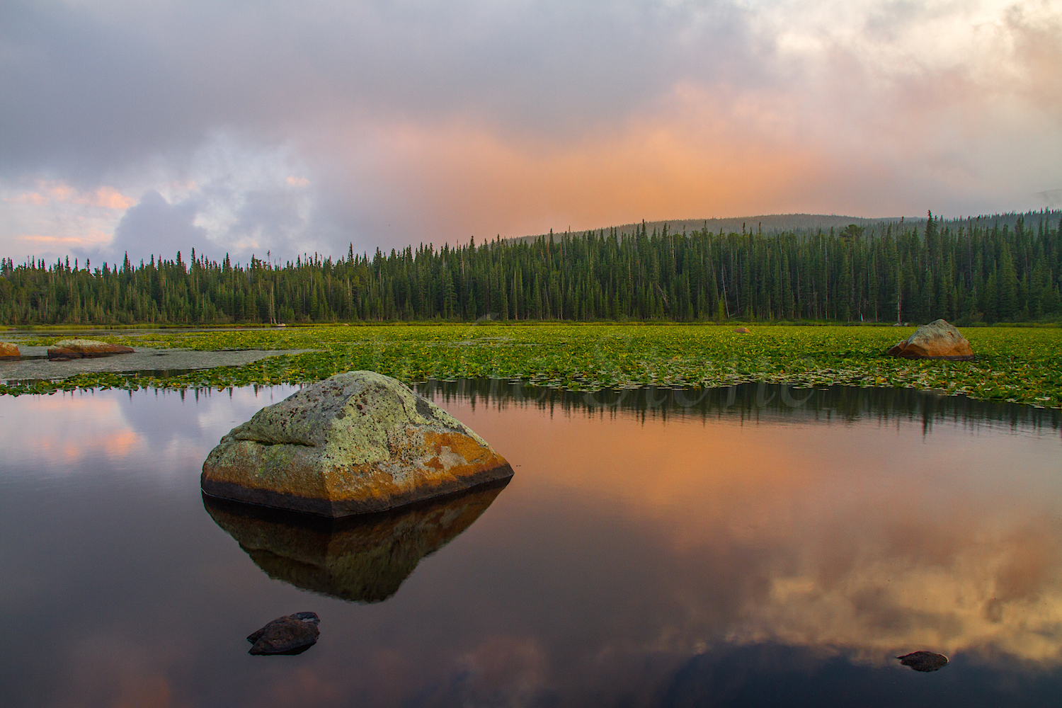 Redrock Lake Sunset, Image #4153