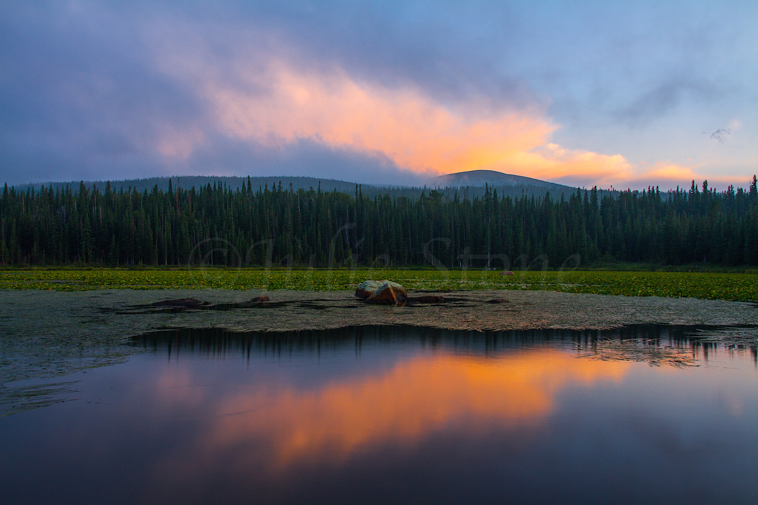 Redrock Lake Sunset, Image #4215