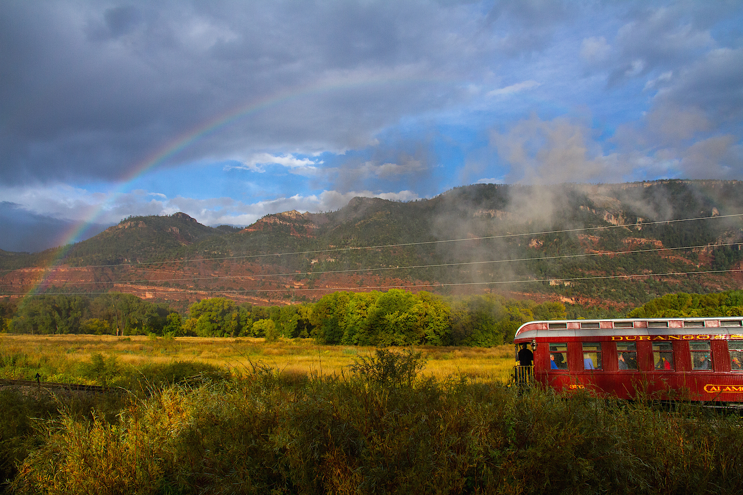 Durango Caboose with Rainbow, Image #6099