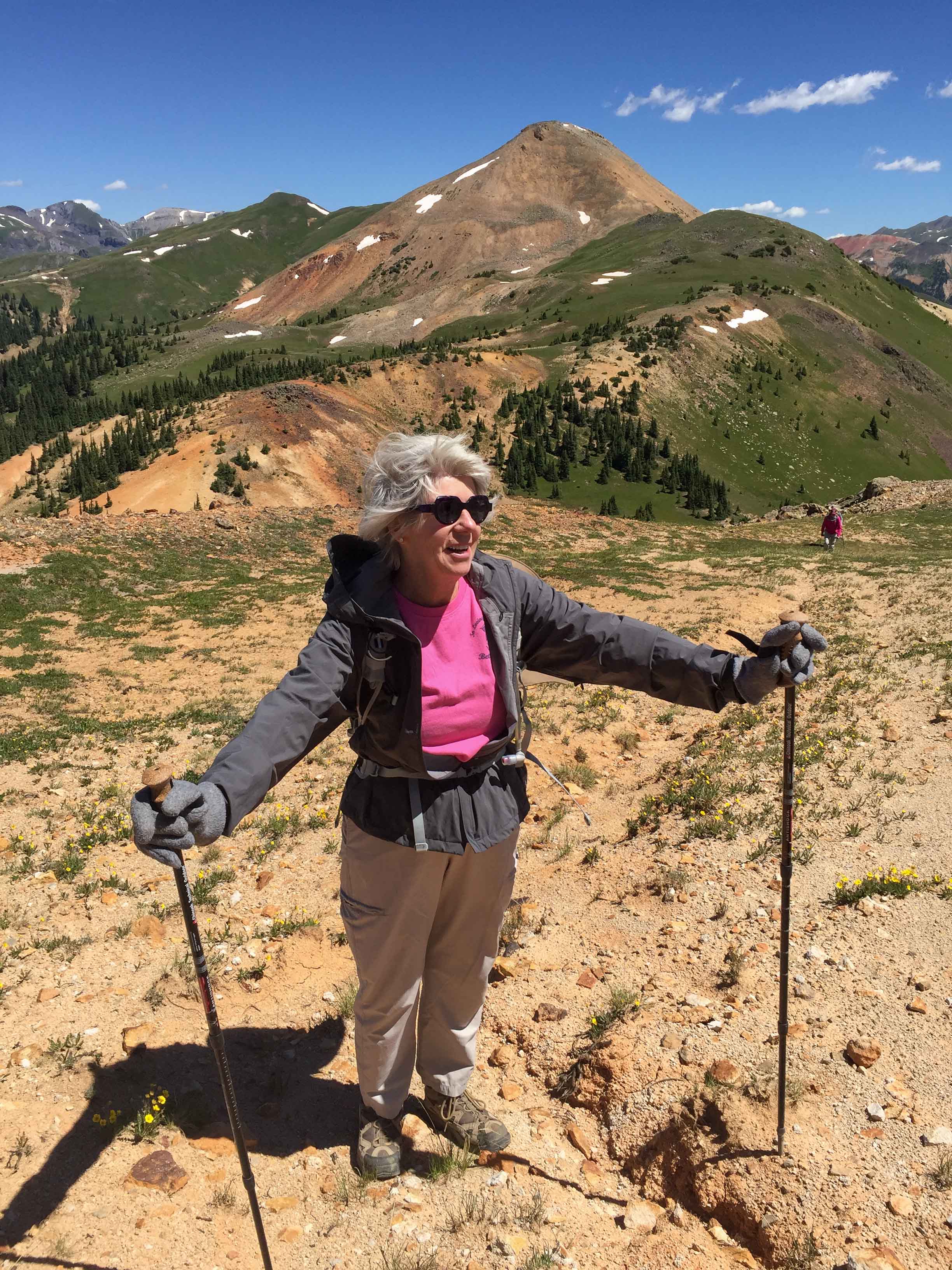 Nancy Ottman near the summit.