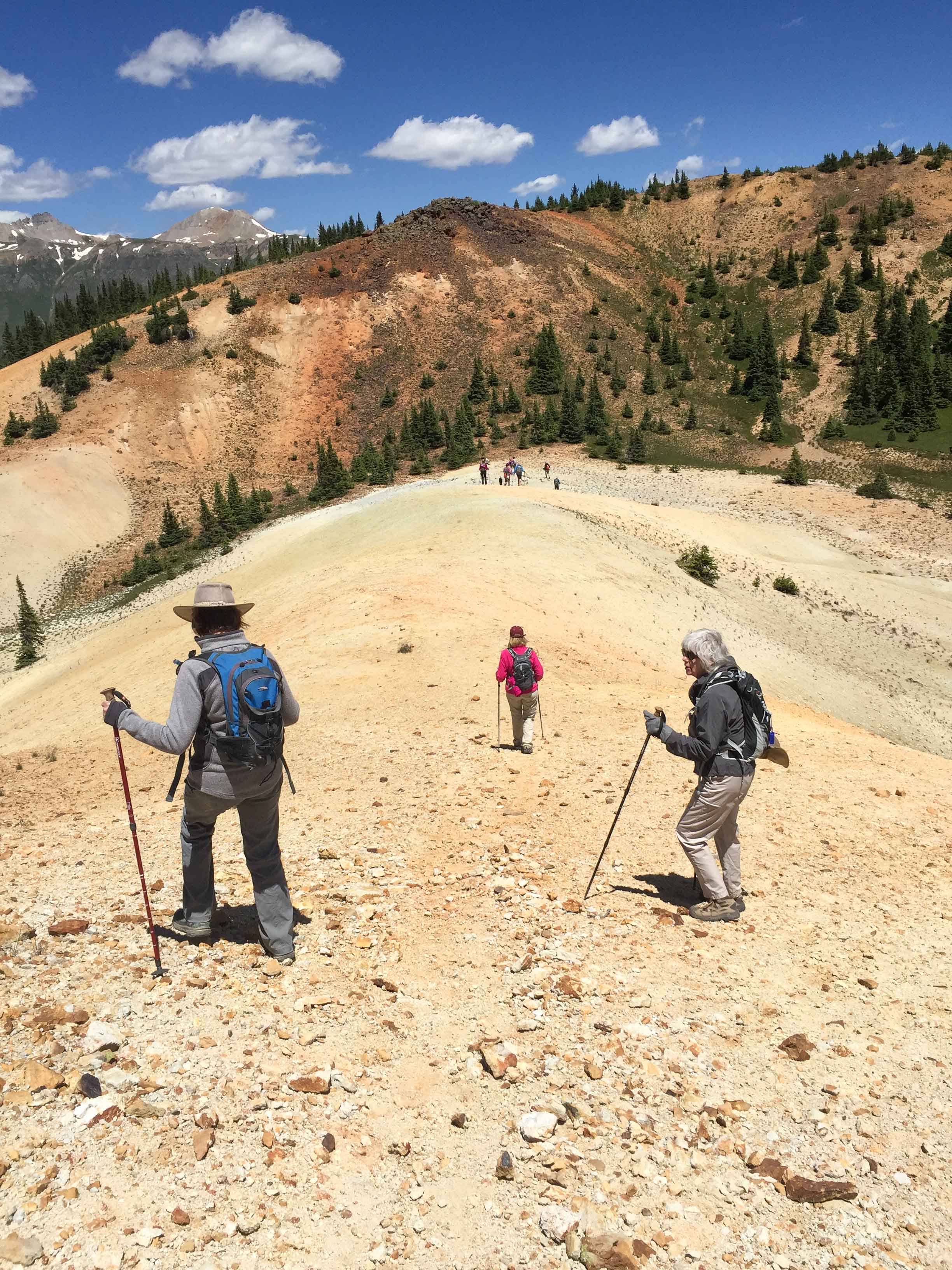 Parts of the trail look like a moonscape