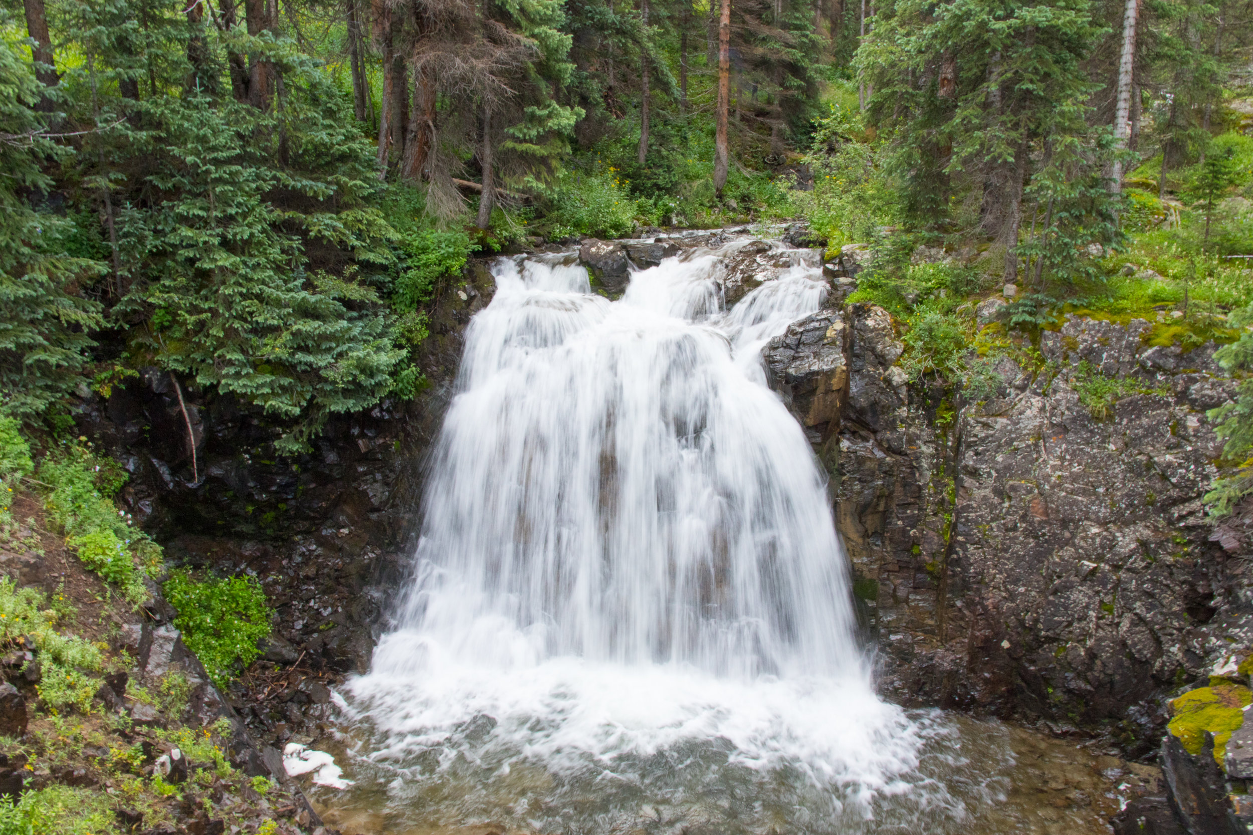 Waterfall along Highland Mary Lakes Trail