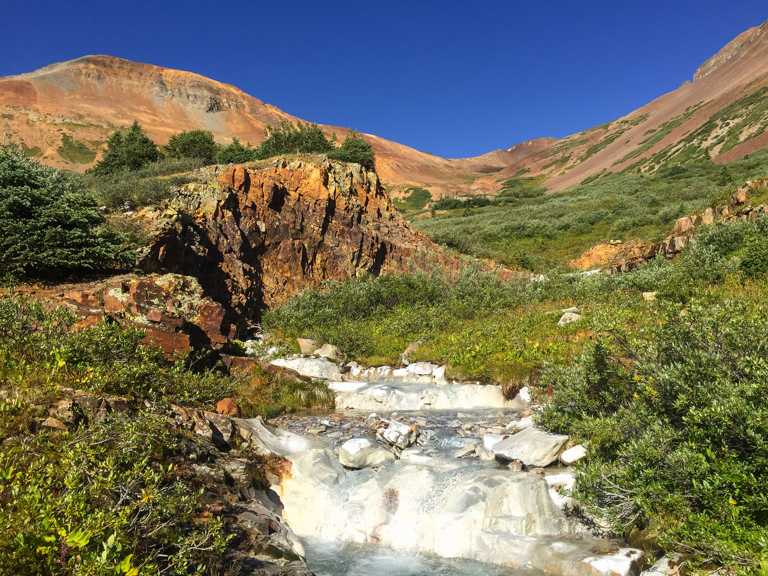 Beautiful waterfall along the route