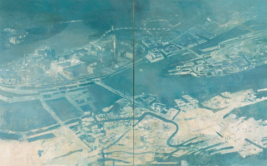  Scandinavia/Europe, 1998 245 x 390 cm Olie på lærred Tilhører Vejle Kunstmuseum 