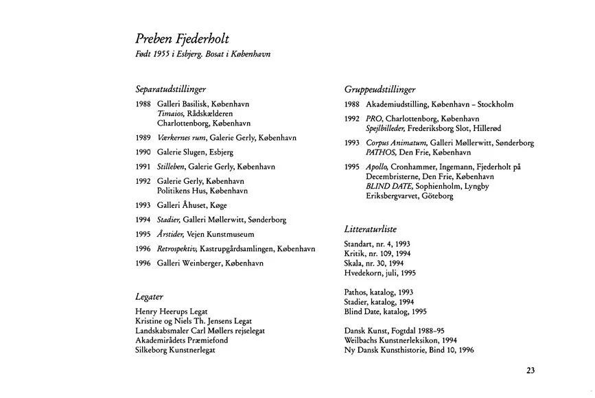  Retrospektiv, 1996 