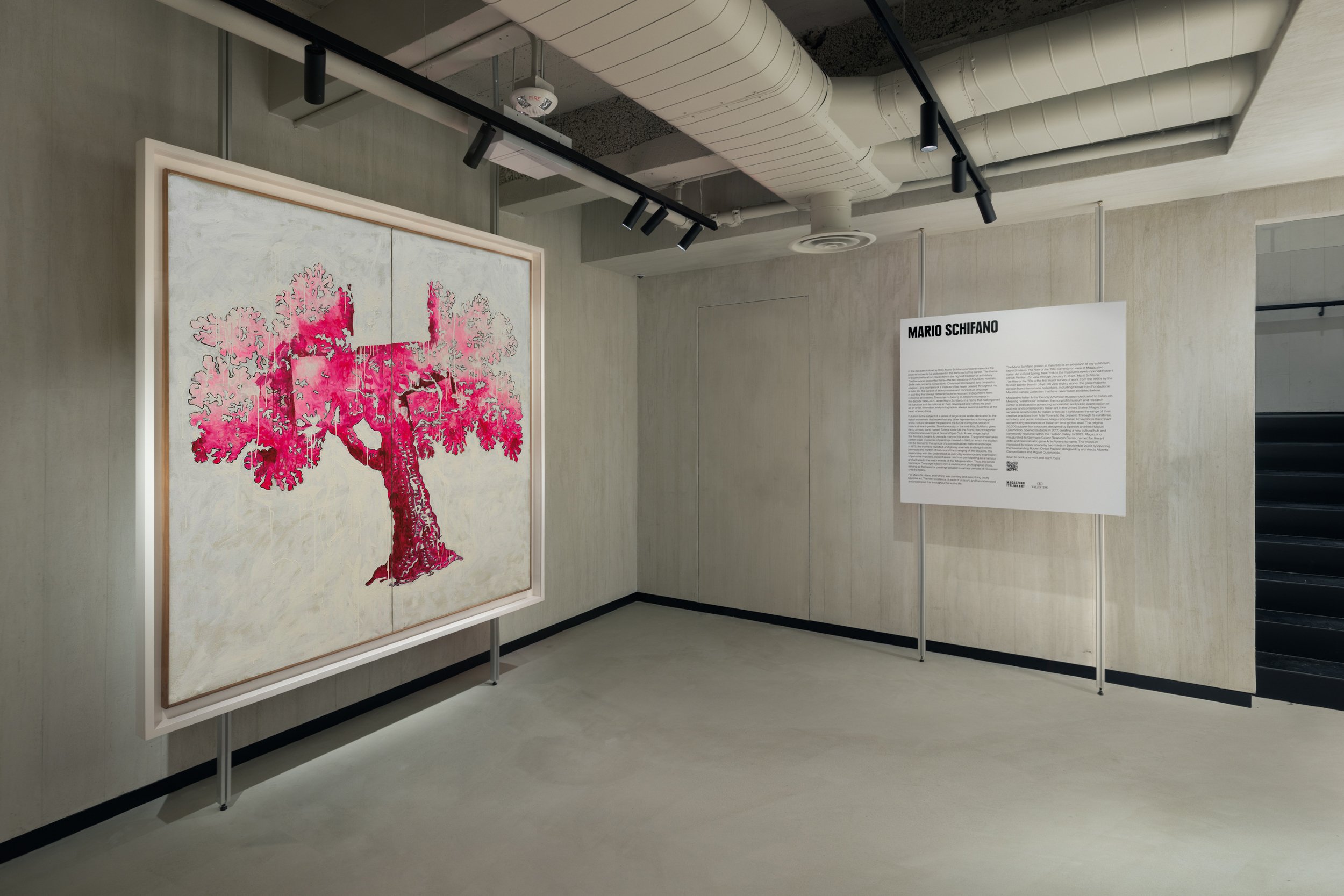     Mario Schifano  Exhibition at Valentino, Madison Avenue, New York      